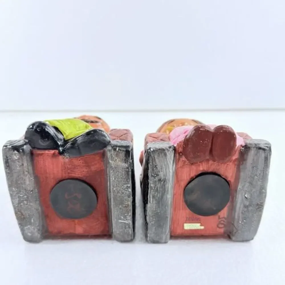 Vintage Japanese Elderly Couple Retirement Savings Piggy Banks Grandma & Grandpa